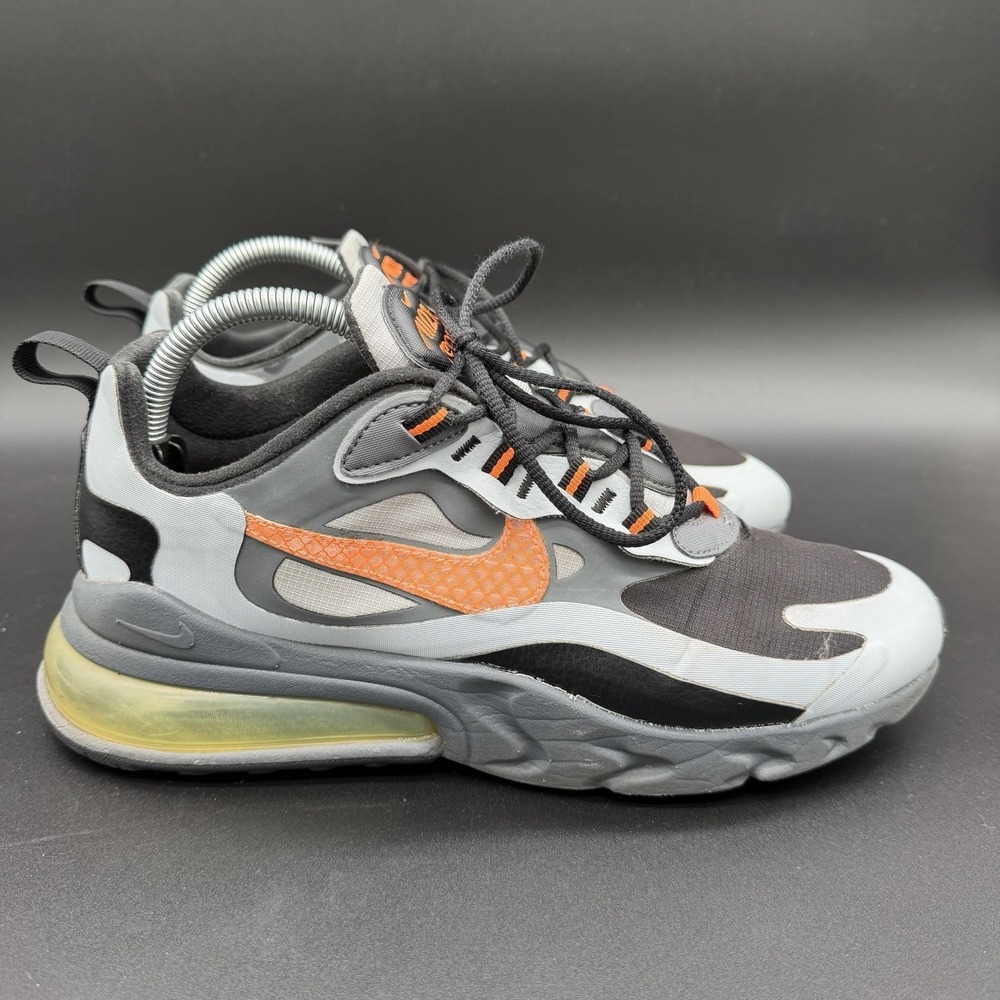 Nike Air Max 270 React Winter Wolf Grey Total Orange CD2049-006 Mens‎ Size 8.5